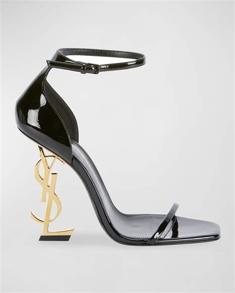 ysl matte black heels|ysl heels black opyum.